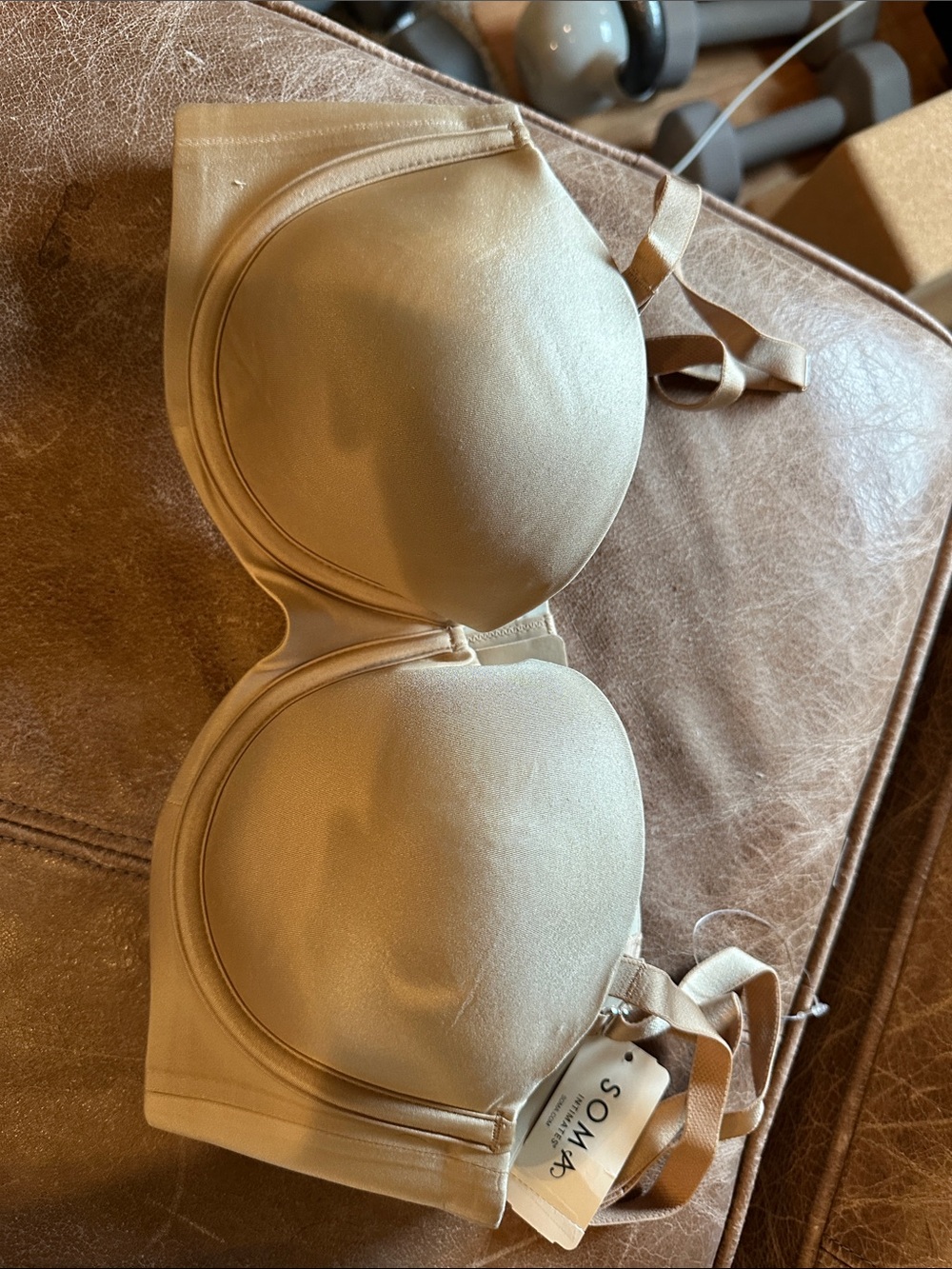 Soma Smooth Nude T-Shirt Bra in Beige